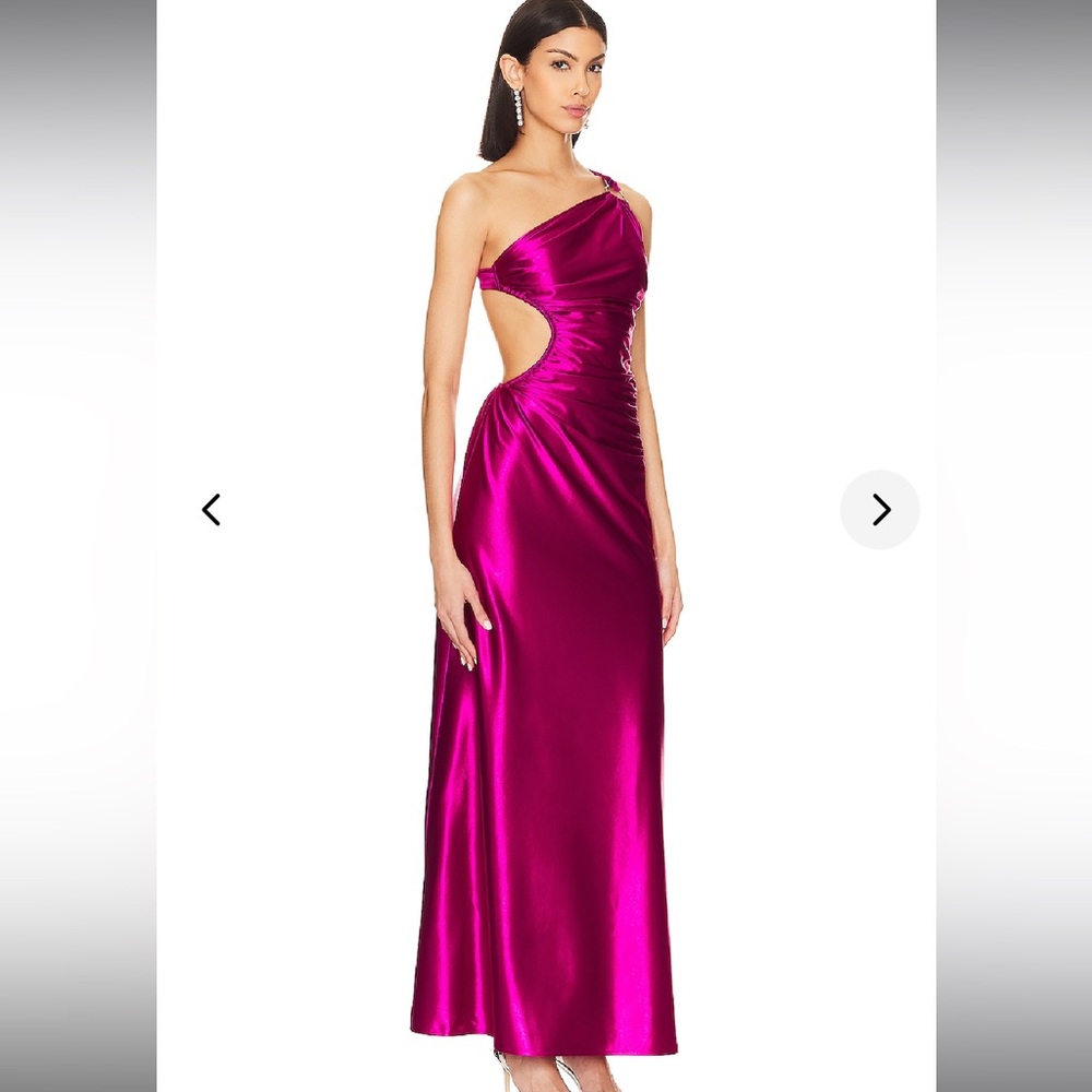 Lovers and Friends Colette Cutout Maxi Dress in Pink XS Formal Wedding Guest